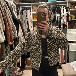 American Eagle Sherpa cropped jacket